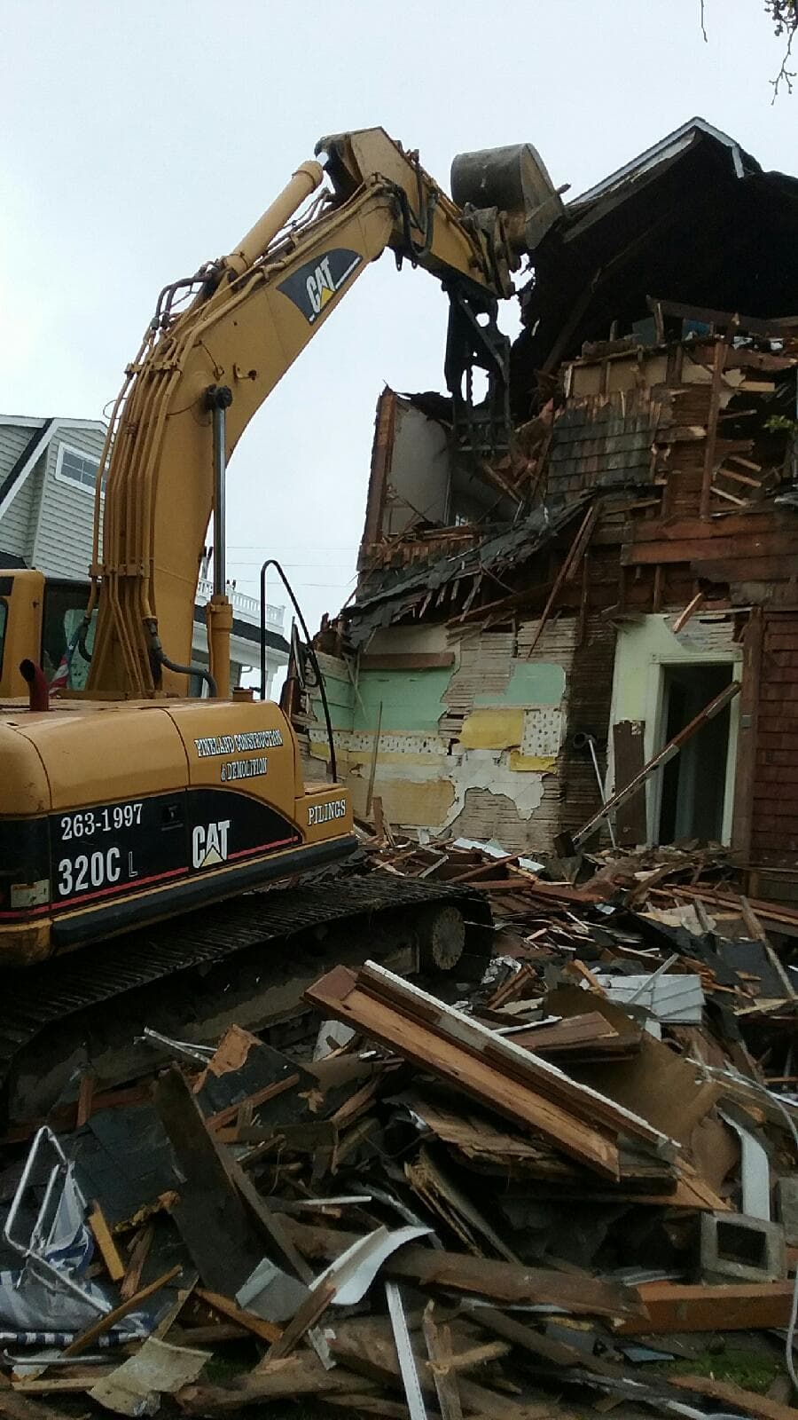 Active demolition site